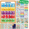 thumbnail image 1 of Classroom Educational Posters - 20pcs 16” x 11” - Teacher Classroom Must Haves Supplies Essentials - ABC Alphabet Poster School Supplies - Elementary Kindergarten Preschool Learning Activities, 1 of 9