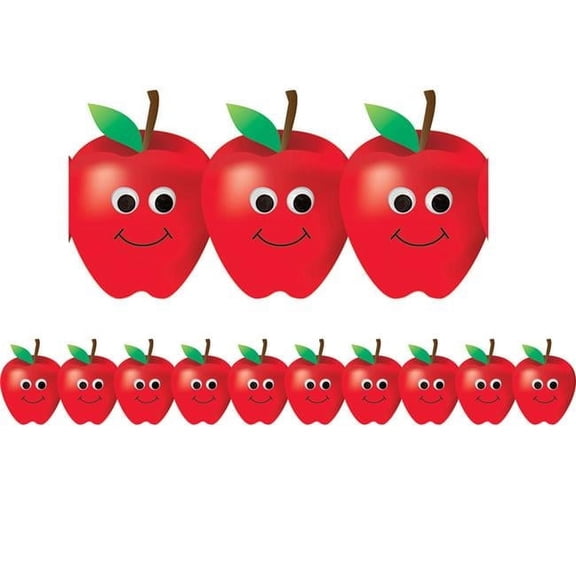 Classroom Essentials Happy Apples Border - Pack of 6