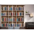 thumbnail image 1 of Classroom Home Decor Books Library Bookworm Bookshelf Image Curtain 2 Panel Set, 1 of 2