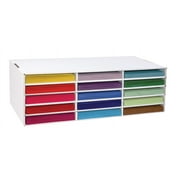 Classroom Keepers 15-Compartment File & Paper Sorter, White