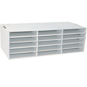Classroom Keepers 15-Compartment File & Paper Sorter, White