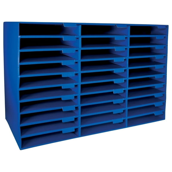 Classroom Keepers 30-Slot Mailbox, Blue (001318)