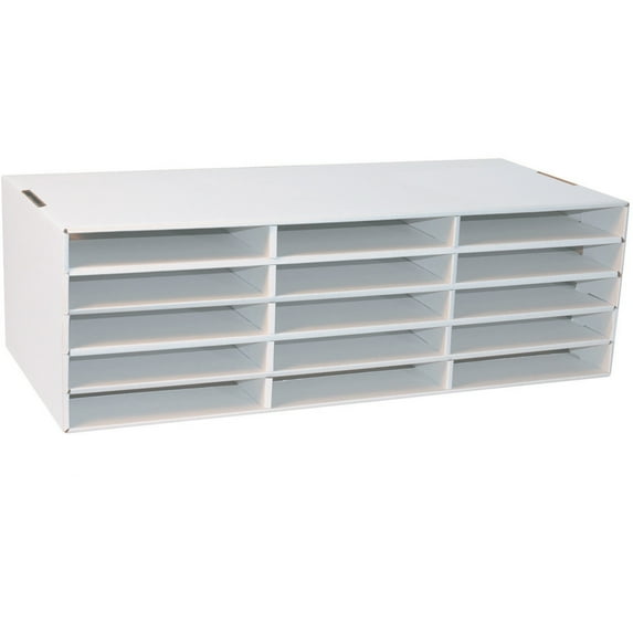 Classroom Keepers 9" x 12" Construction Paper Storage, White, 1 Each (Quantity)