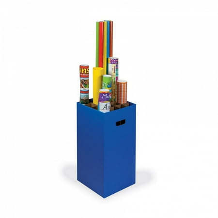 Classroom Keepers Poster and Paper Roll Storage Bin, Blue