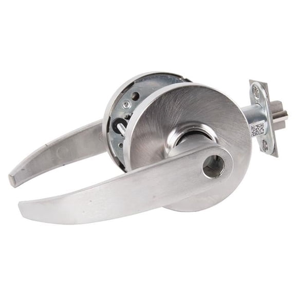 Classroom Lever Lock Grade 1 with P Lever & L Rose with LA Keyway & ASA Strike, Satin Chrome