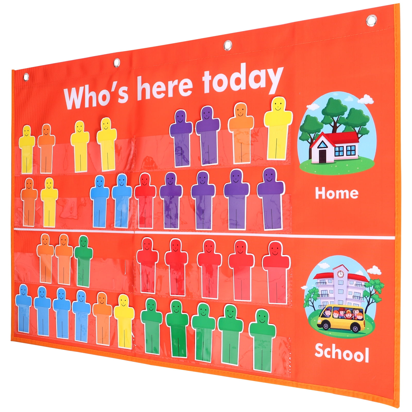 Classroom Management Pocket Chart Portable Attendance Chart School