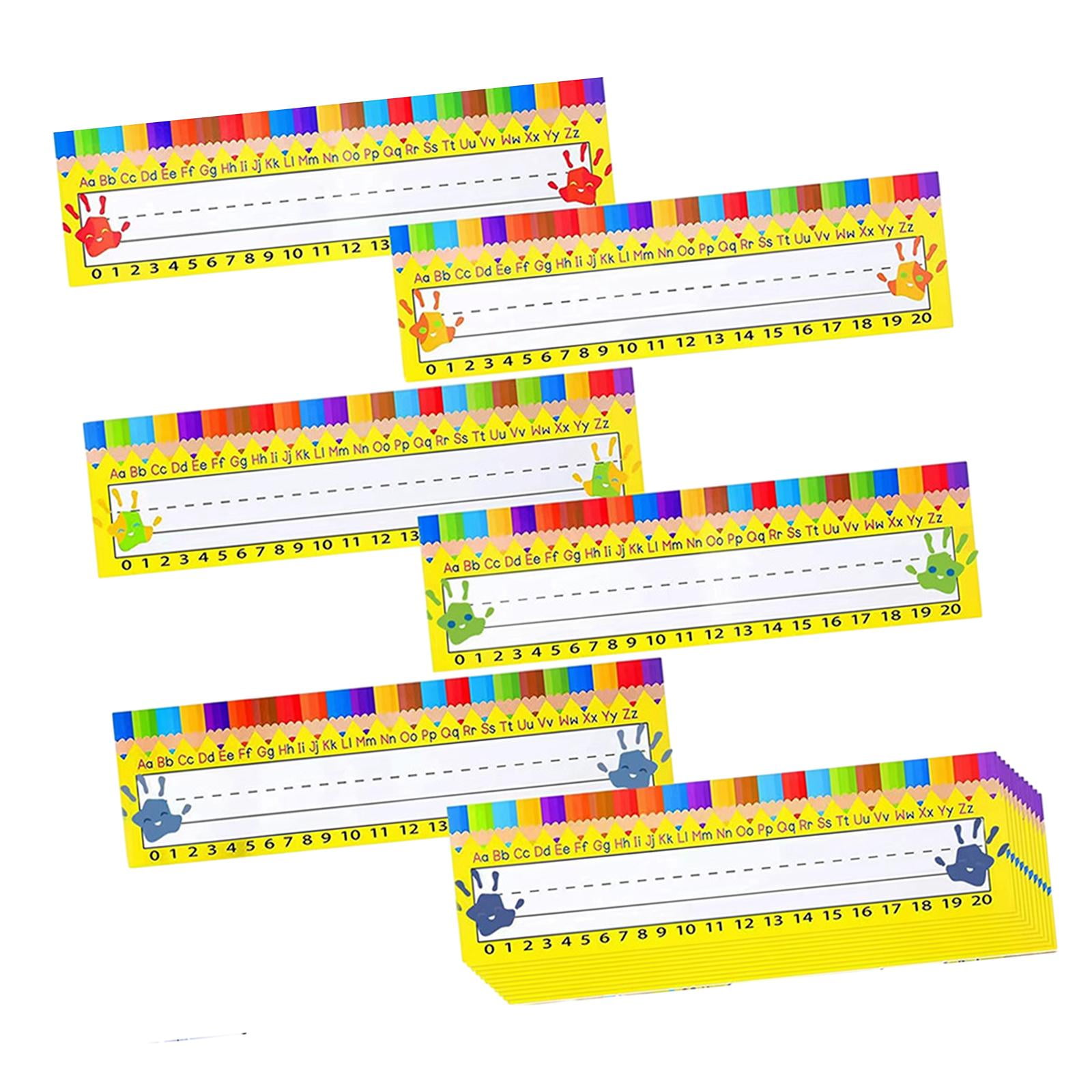 Classroom Name Plates with Handwriting Lines Name Tags for Desktop Home