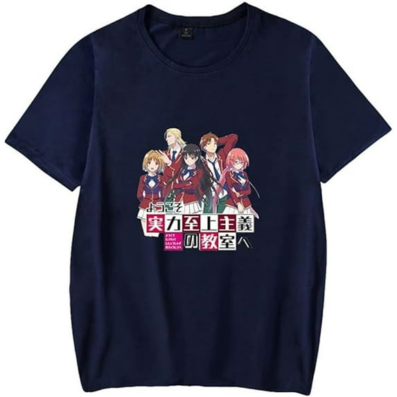 Classroom Of The Elite Merch T-shirt Anime Print Short Sleeve Unisex Harajuku Casual Streetwear