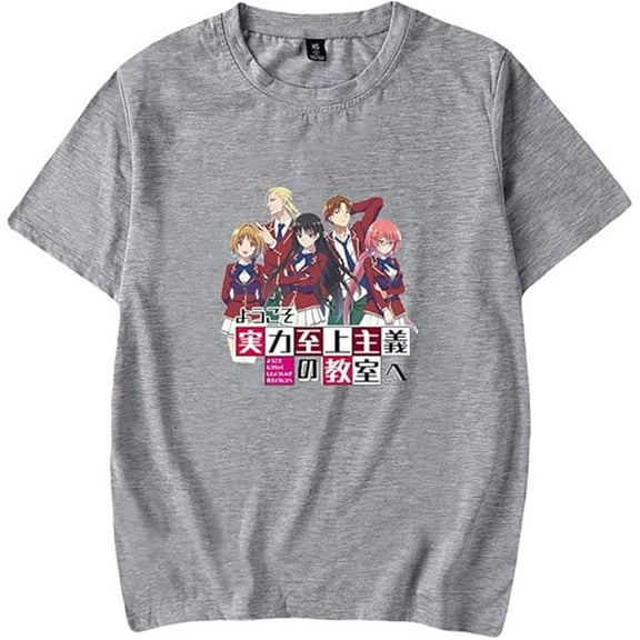 Classroom Of The Elite Merch T-shirt Anime Print Short Sleeve Unisex Harajuku Casual Streetwear