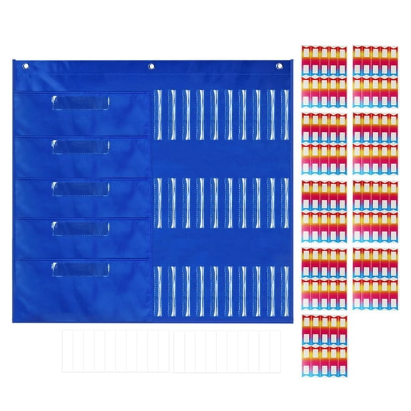 Classroom Organization Pocket Chart Homework Pocket Chart Stationery Storage Chart for Preschool Kindergarten School