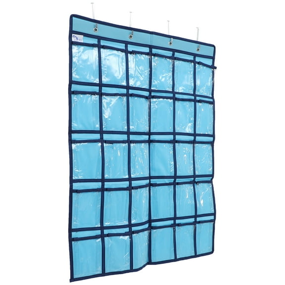 Classroom Pocket Chart Hanging Organizer for Cell Phones Calculator Small Items