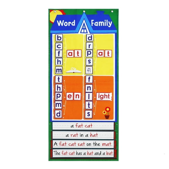 Classroom Pocket Chart, Learning Resource Standard Pocket Chart with Pockets