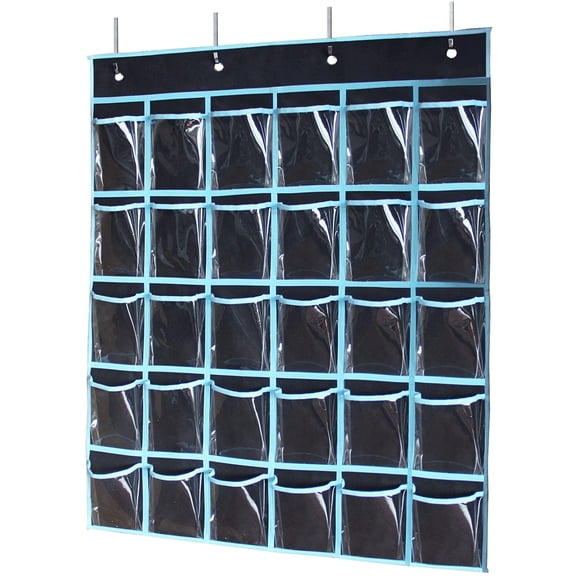 Classroom Pocket Chart for Cell Phones Calculators, 9/20/30/36 Clear Pockets,black,F84878