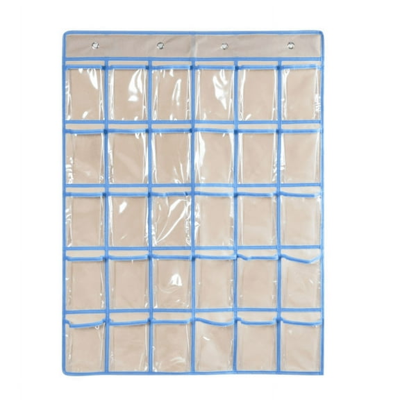 Laklulu Classroom Pocket Chart for Cell Phones Calculators, 9/20/30/36 Clear Pockets