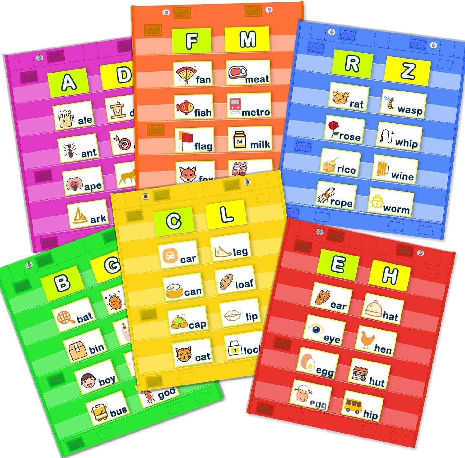 Classroom Pocket Chart for , Mini Double-Sided Pocket Charts for ...