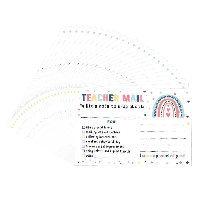 Classroom Rewards Cards Teacher Notes Motivational Postcards for ...