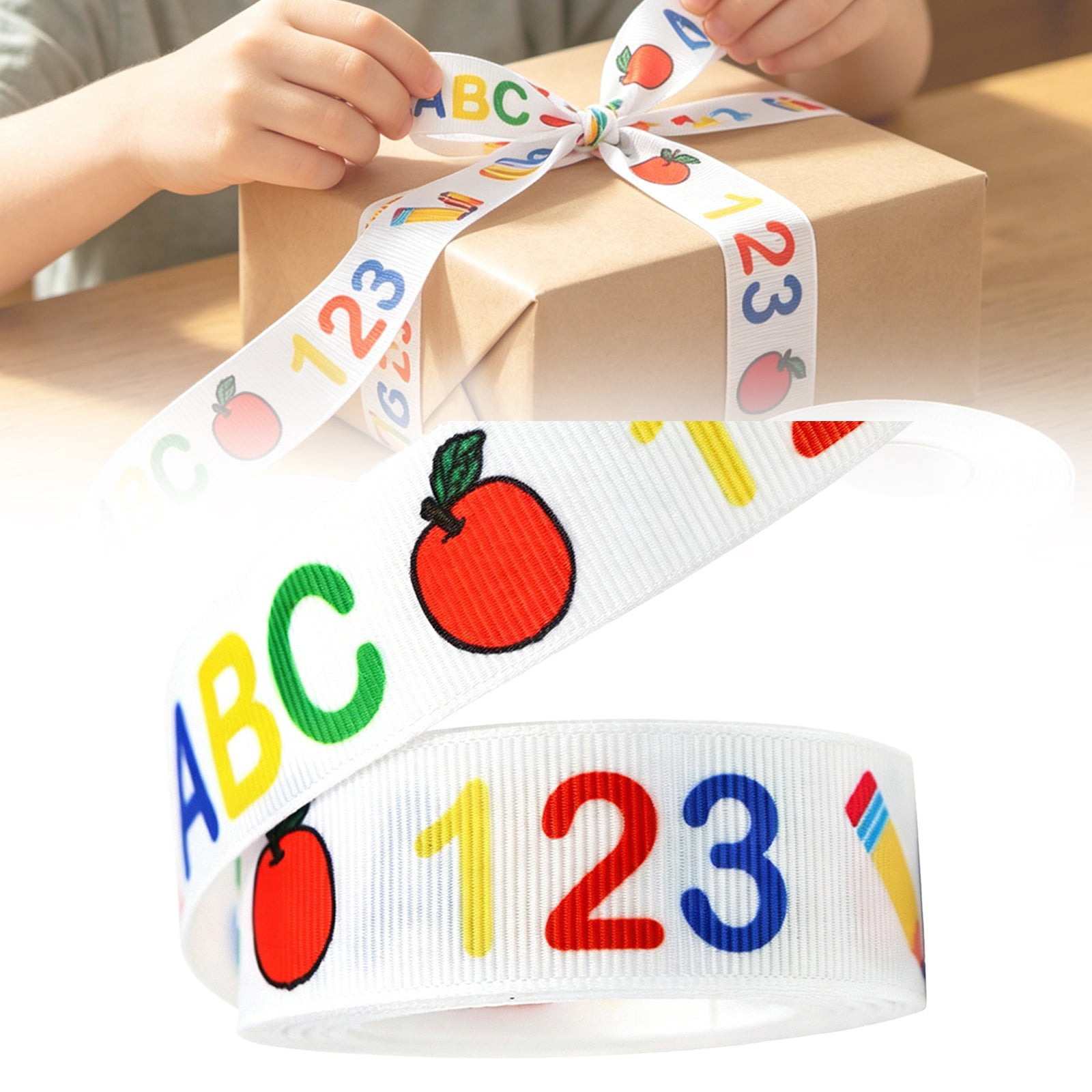Abc Ribbons Classroom Ribbon for Crafts, Back to Classroom Graduation ABC Pencil ...