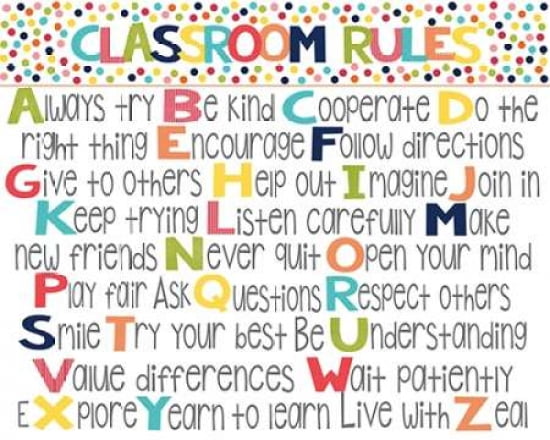 Classroom Rules Canvas Art - Alli Rogosich (24 x 30)