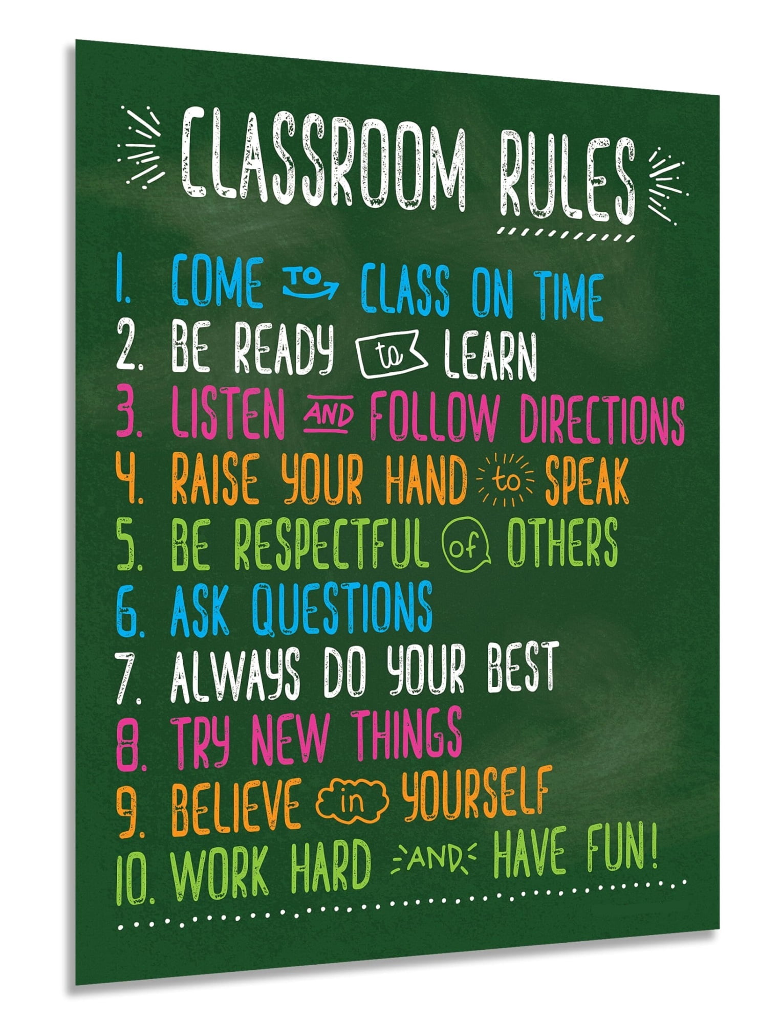 Classroom Rules Poster Laminated Motivational Behavior Expectations for ...