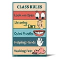 thumbnail image 1 of Classroom Rules sign chart LAMINATED EXTRA LARGE by Teachers for young students learning in kindergarten nursery pre school Young N Refined, 1 of 4
