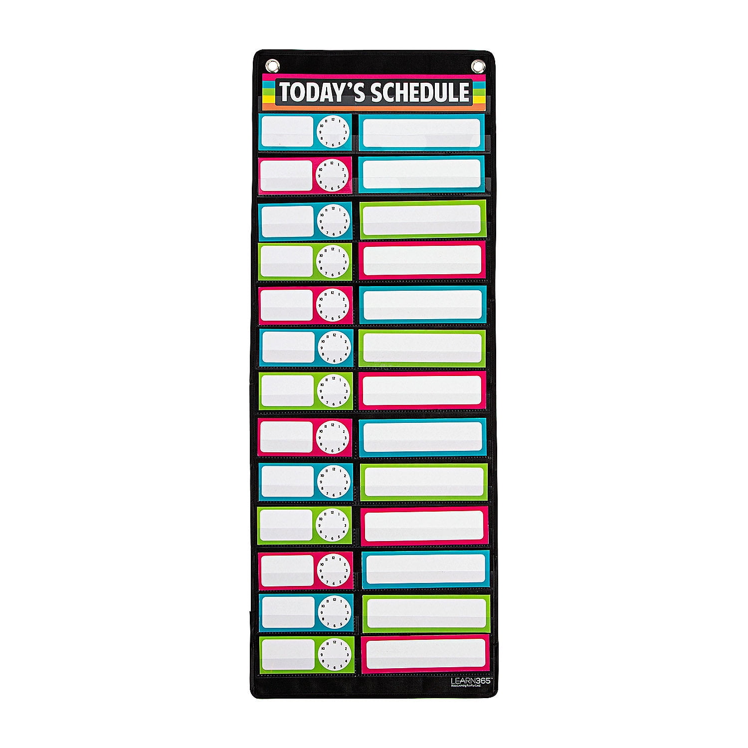 Classroom Scheduling Pocket Chart, Educational, Party Supplies, 28 Pieces