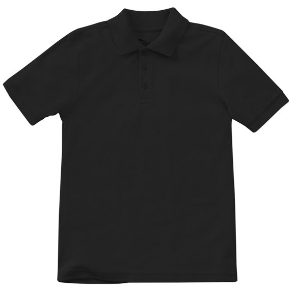Classroom School Uniform Adult Unisex Short Sleeve Pique Polo 58324, 2XL, SS Black