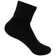 thumbnail image 1 of Classroom School Uniform Girls/Junior Triple Roll Socks 3-PK, 5HF111, 9/10, Black, 1 of 2