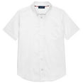 thumbnail image 1 of Classroom School Uniform Girls Short Sleeve Oxford Shirt 57422, 7, White, 1 of 3