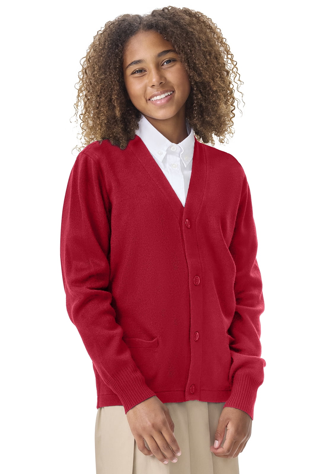 Classroom School Uniforms Adult Cardigan Sweater 56434, XL, Dark