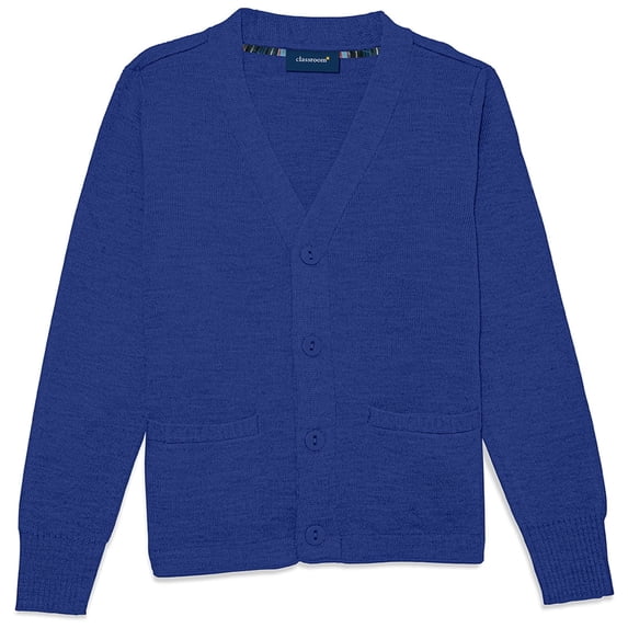 Classroom School Uniforms Adult Cardigan Sweater 56434, S, Royal