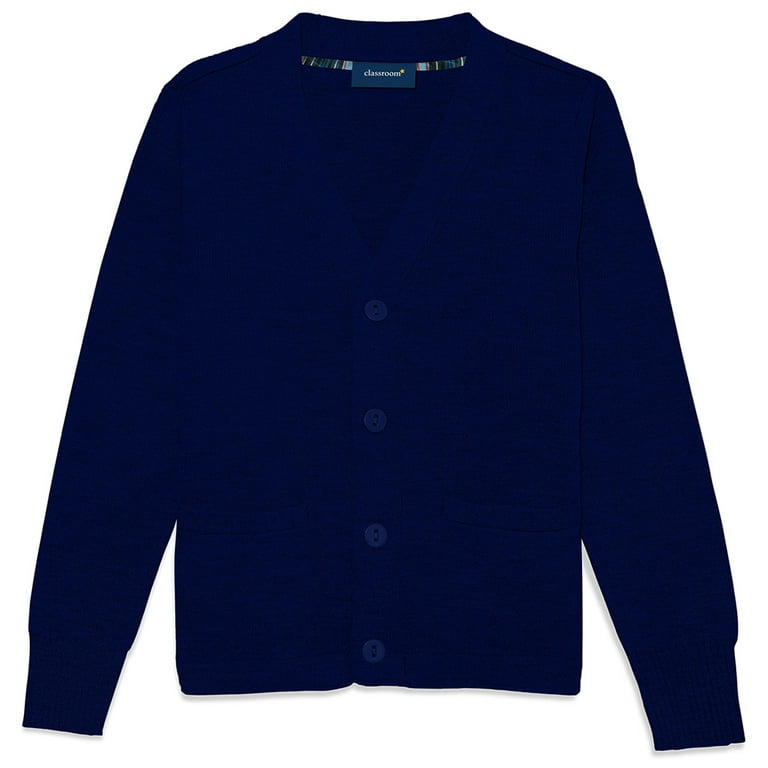 Classroom School Uniforms Adult Cardigan Sweater 56434, XL, Dark