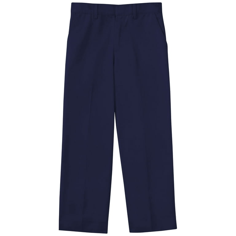 Classroom School Uniforms Adult Flat Front 30" Inseam Pant 50364S, 32, Dark  Navy