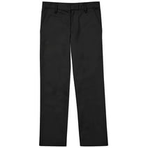 Classroom School Uniforms Adult Flat Front Pant CR003T, 40, Black
