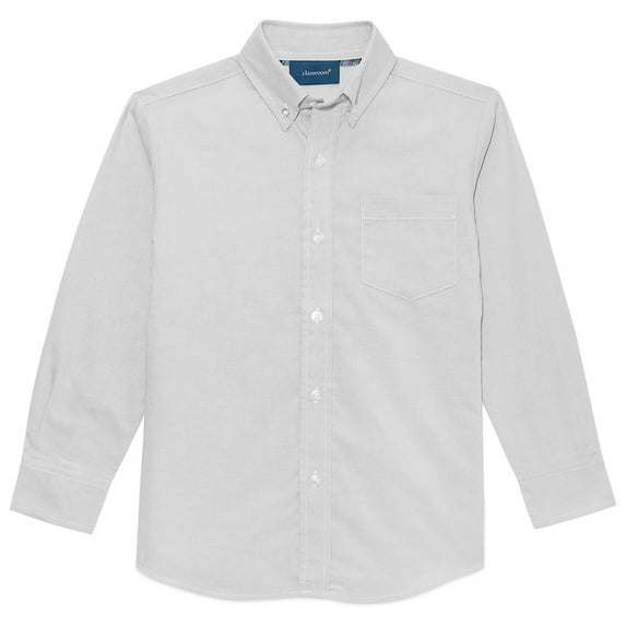 Classroom School Uniforms Adult Long Sleeve Oxford Shirt 57674