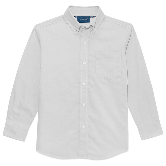 Classroom School Uniforms Adult Long Sleeve Oxford Shirt 57674