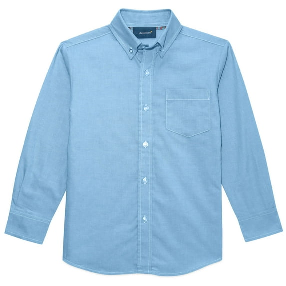 Classroom School Uniforms Adult Long Sleeve Oxford Shirt 57674