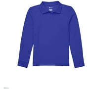 Classroom School Uniforms Adult Long Sleeve Pique Polo CR835X, 3XL, SS Royal