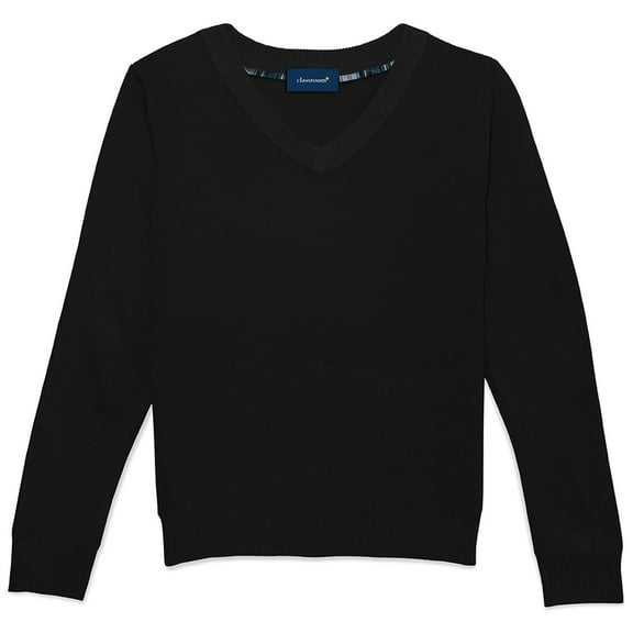 Classroom School Uniforms Adult Long Sleeve V-Neck Sweater 56704
