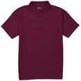 thumbnail image 1 of Classroom School Uniforms Adult Moisture Wicking Polo CR860X, L, Burgundy, 1 of 3
