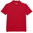 thumbnail image 1 of Classroom School Uniforms Adult Moisture Wicking Polo CR860X, L, Red, 1 of 2