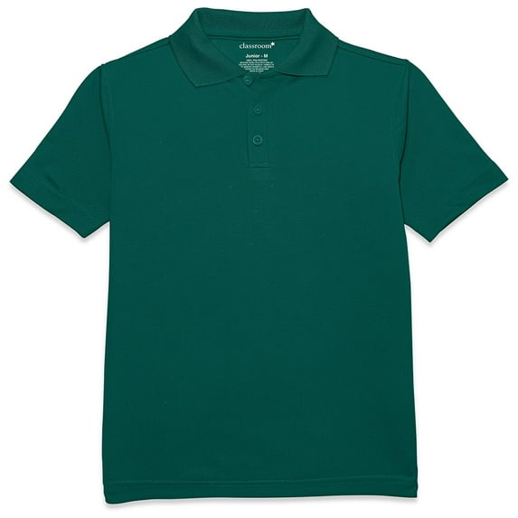 Classroom School Uniforms Big Kid Moisture Wicking Polo CR860Y, XL, SS Hunter Green