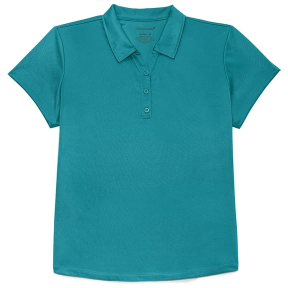 Classroom School Uniforms Adult Moisture Wicking Polo CR864X, 2XL, Teal