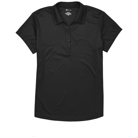 Classroom School Uniforms Adult Moisture Wicking Polo CR864X, S, SS Black