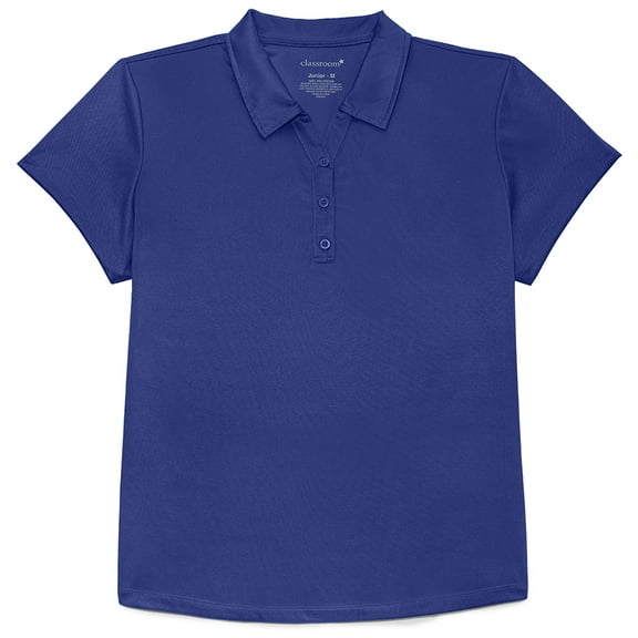 Classroom School Uniforms Adult Moisture Wicking Polo CR864X, S, SS Royal
