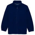 thumbnail image 1 of Classroom School Uniforms Adult Polar Fleece Jacket 59204, XL, Dark Navy, 1 of 3