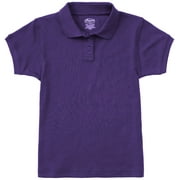 Classroom School Uniforms Adult Short Sleeve Fitted Interlock Polo 58584, 3XL, Dark Purple