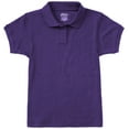 thumbnail image 1 of Classroom School Uniforms Adult Short Sleeve Fitted Interlock Polo 58584, L, Dark Purple, 1 of 3