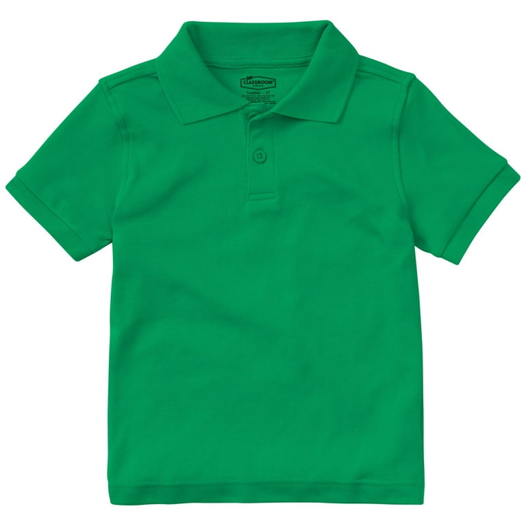 Classroom School Uniforms Toddler Short Sleeve Interlock Polo