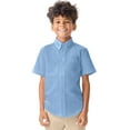 thumbnail image 1 of Classroom School Uniforms Adult Short Sleeve Oxford Shirt 57664, 3XL, Light Blue, 1 of 7