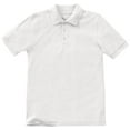 thumbnail image 1 of Classroom School Uniforms Adult Short Sleeve Pique Polo 58324, 4XL, SS White, 1 of 3